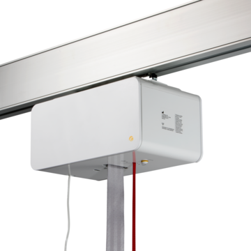 GH3+ motor til horisontal bevægelse langs loftskinnesystemet.