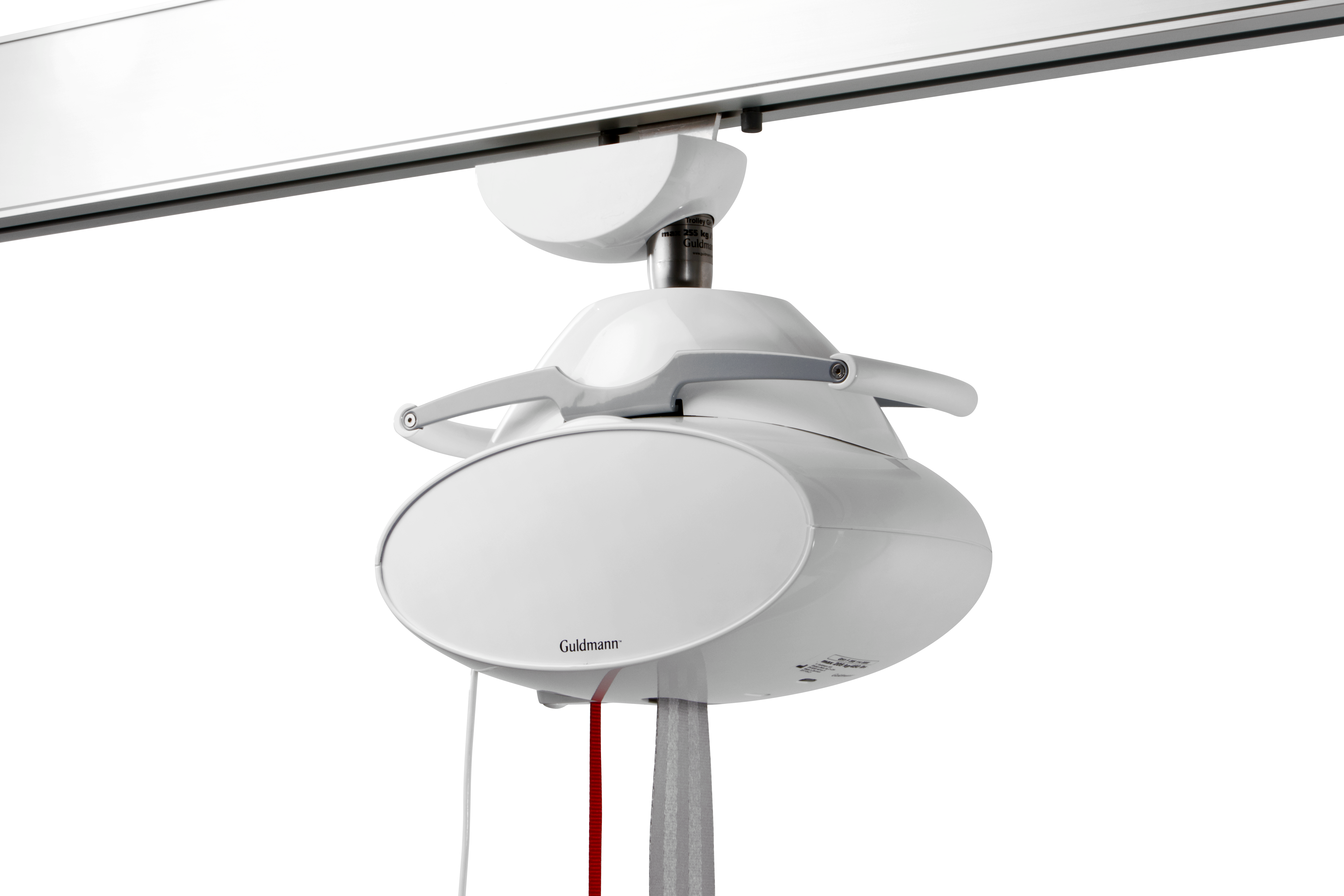 GH1 F plafondliftmodule stevig bevestigd aan railsysteem voor veilig tillen