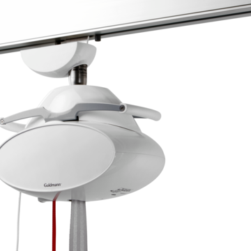 GH1 F plafondliftmodule stevig bevestigd aan railsysteem voor veilig tillen