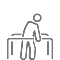 Advanced rehabilitation training supported by ceiling hoists for safe patient handling—enhancing mobility, reducing therapist strain, and boosting caregiver confidence.