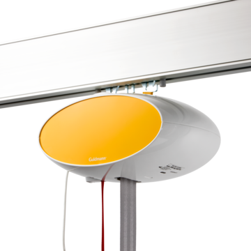 GH1 lifting module with yellow cover plate for patient lifting in home care settings