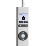 GH3+ Scale III Module hand control displaying patient weight during transfers.