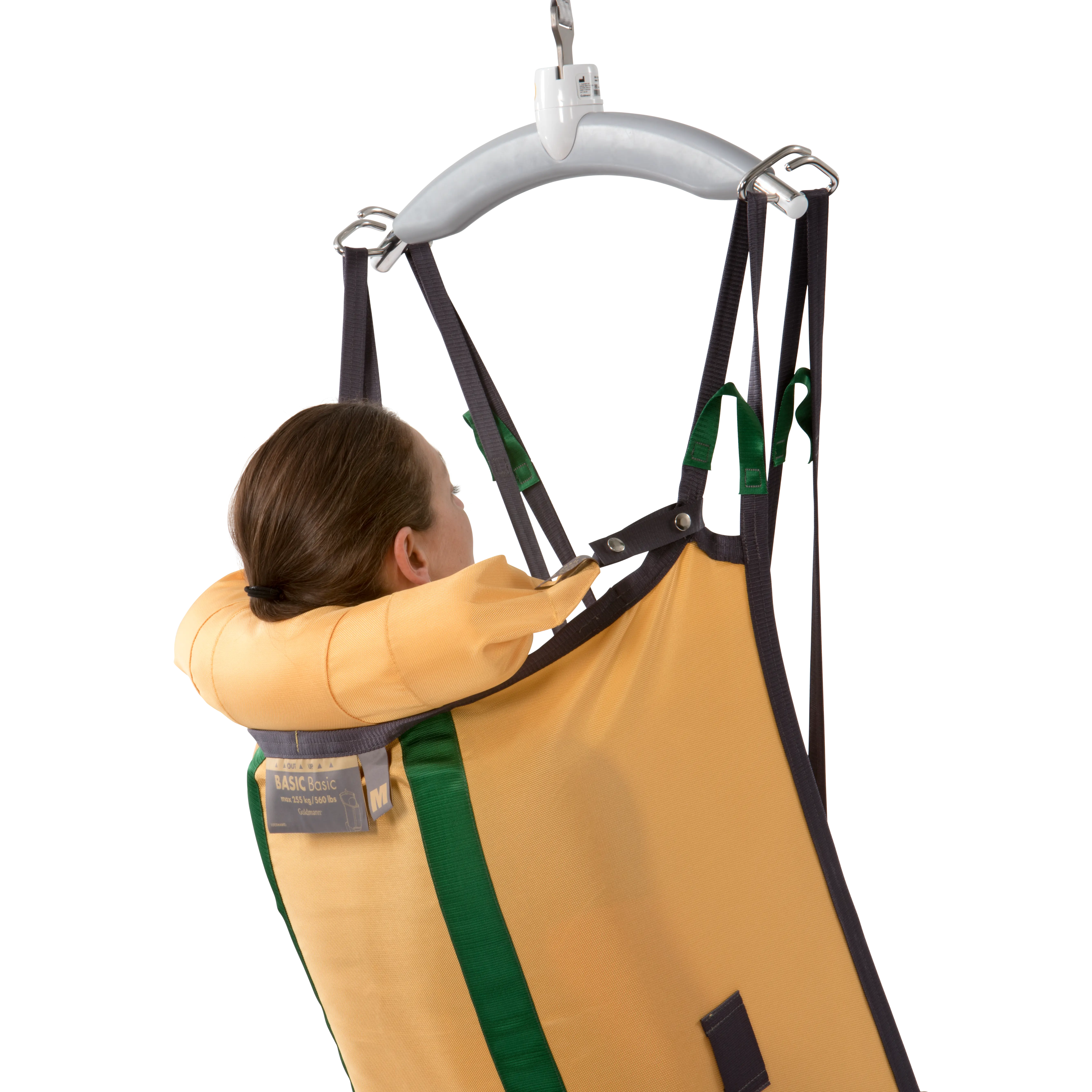 Neck support for holding and stabilising the user’s head during lifting ...